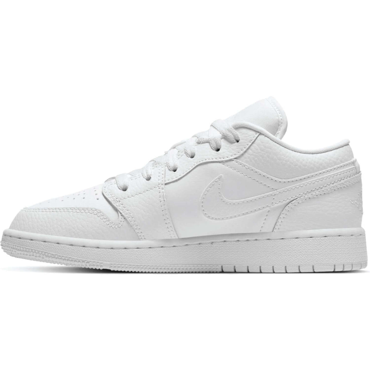 Air Jordan 1 Low GS “Triple White” sneaker product image 1 | Foot Spikes