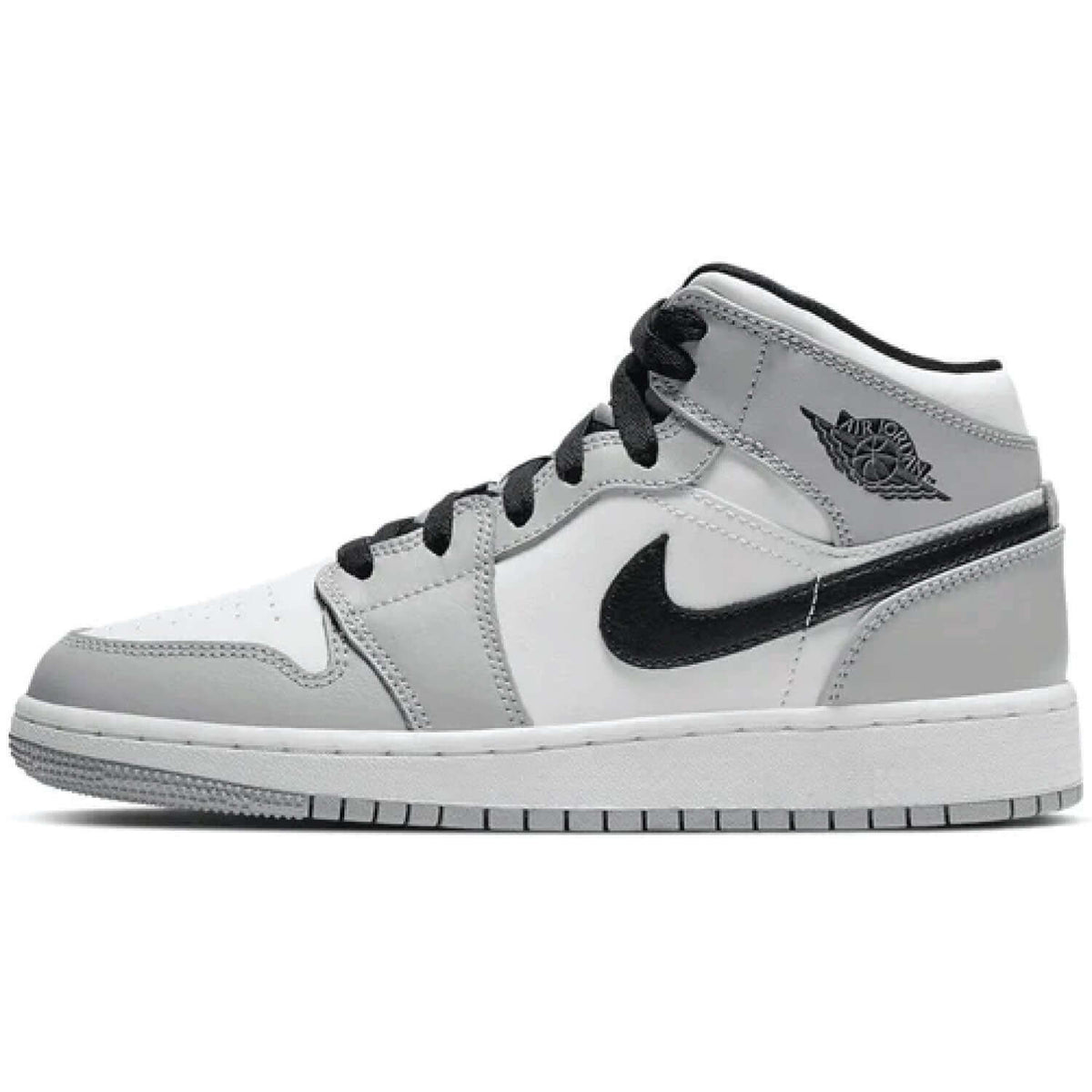 Air Jordan 1 Mid Light Smoke Grey GS sneaker product image 1 | Foot Spikes