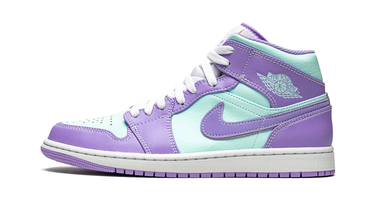 Air Jordan 1 Mid "Purple Pulse / Glacier Blue" sneaker product image 1 | Foot Spikes