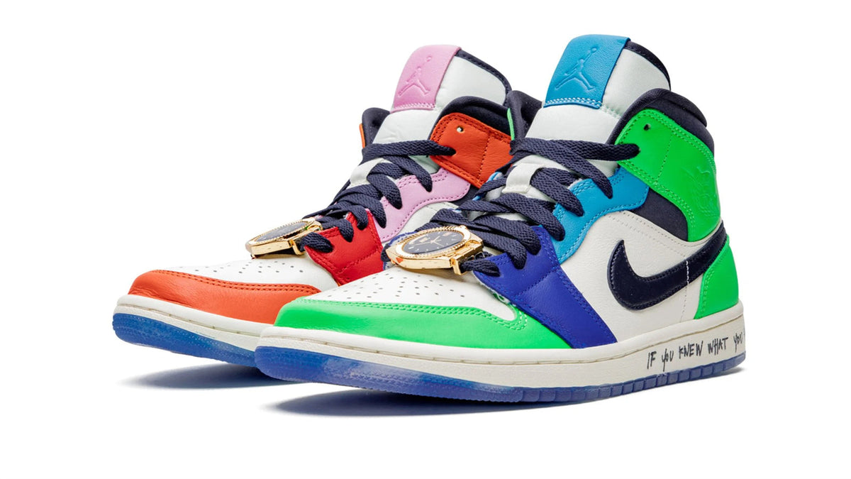 Air Jordan 1 Mid WMNS "Melody Ehsani - Fearless" sneaker product image 2 | Foot Spikes