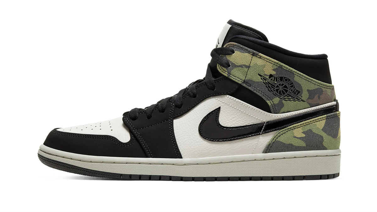 Air Jordan 1 Mid "Camo" sneaker product image 1 | Foot Spikes