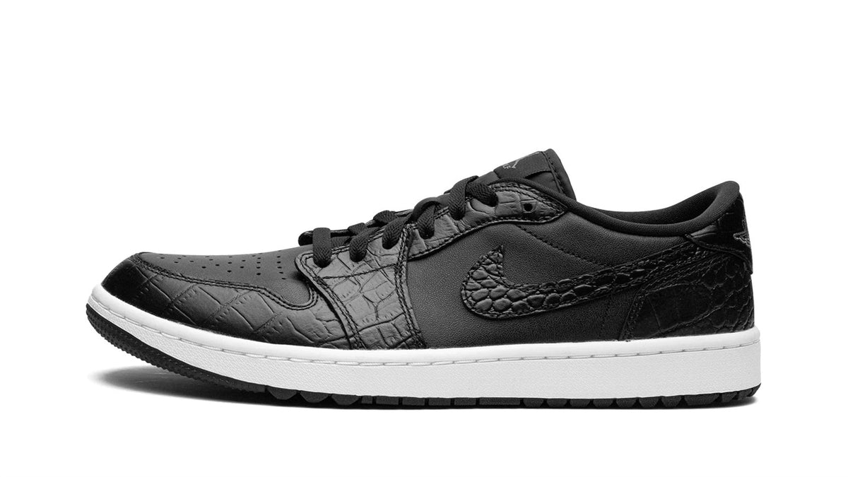 Air Jordan 1 Golf Low "Black Croc" sneaker product image 1 | Foot Spikes