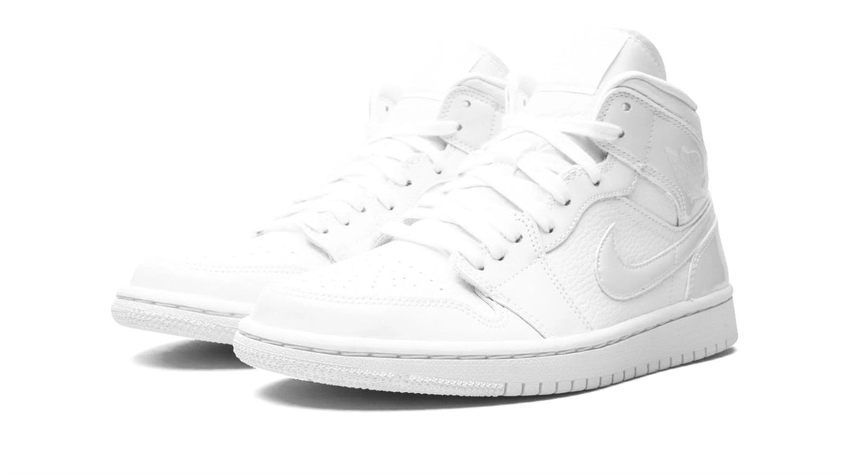 AIR JORDAN 1 MID WMNS "Triple White" sneaker product image 2 | Foot Spikes