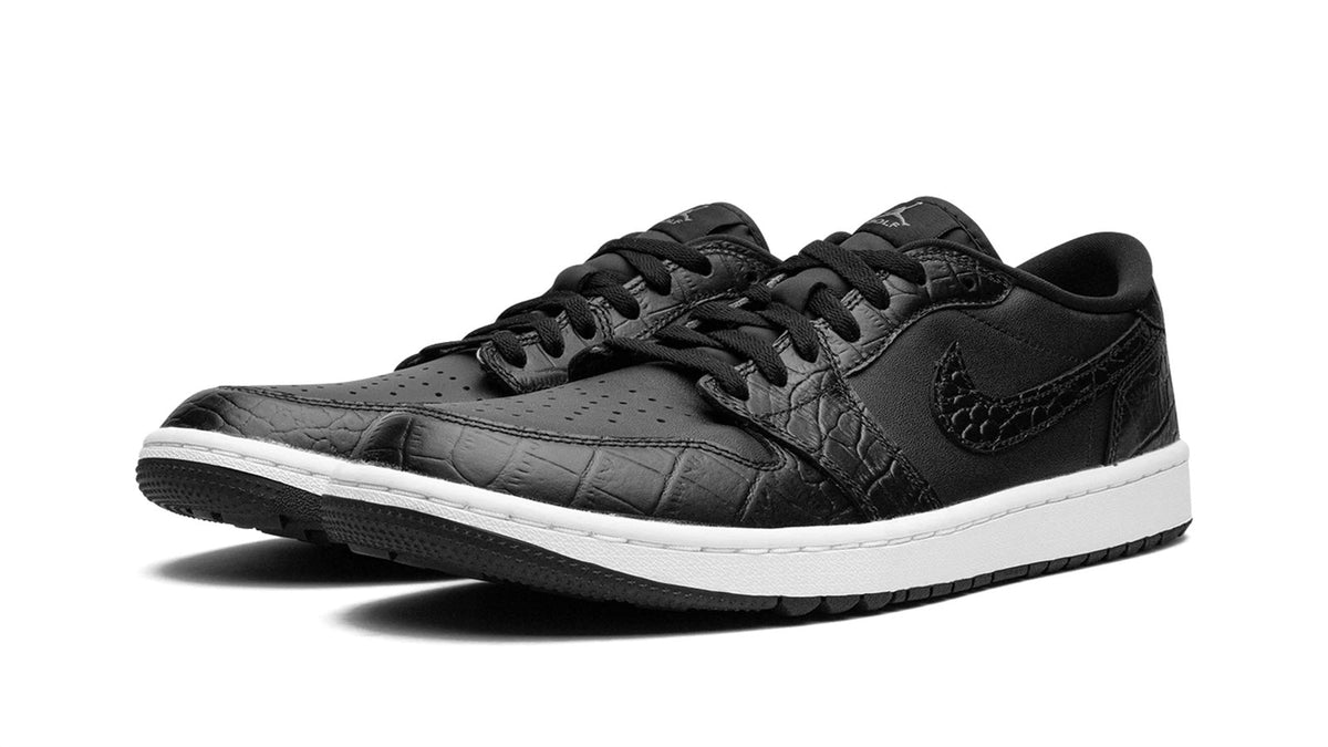 Air Jordan 1 Golf Low "Black Croc" sneaker product image 2 | Foot Spikes