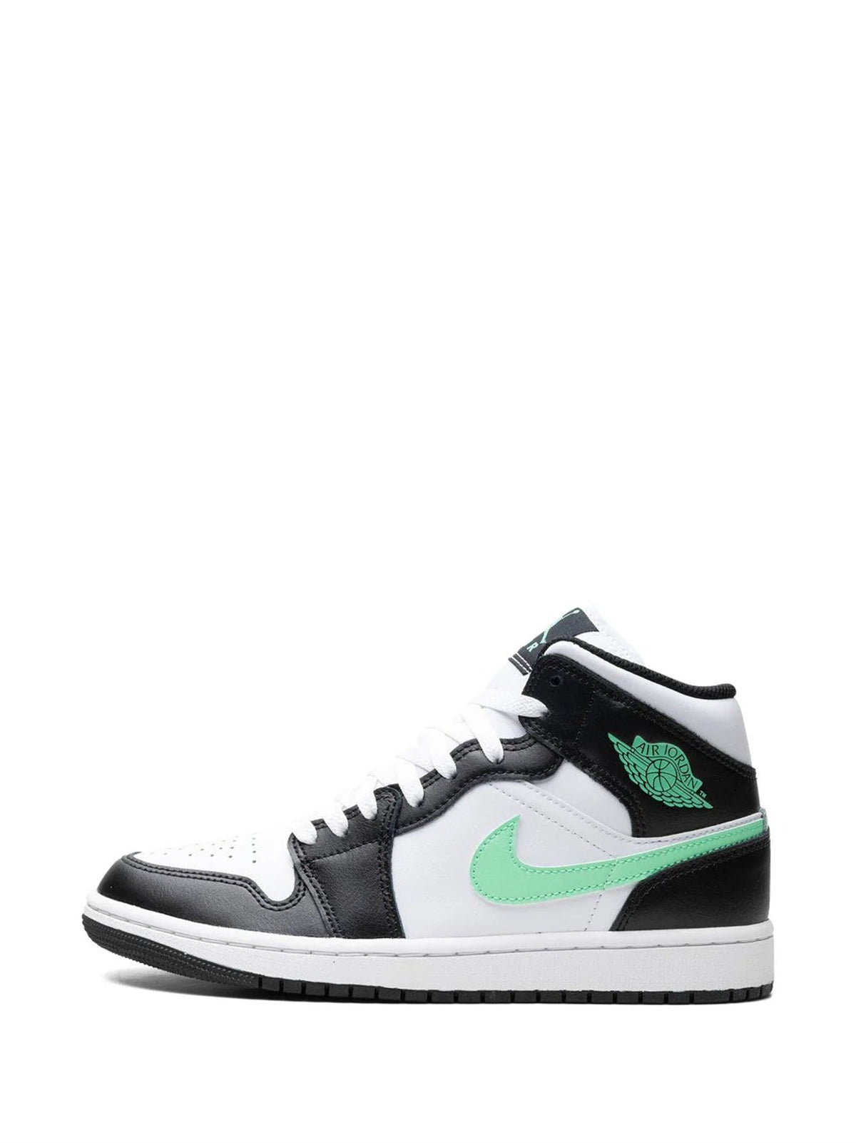 Air Jordan 1 Mid "GREEN GLOW" sneaker product image 1 | Foot Spikes