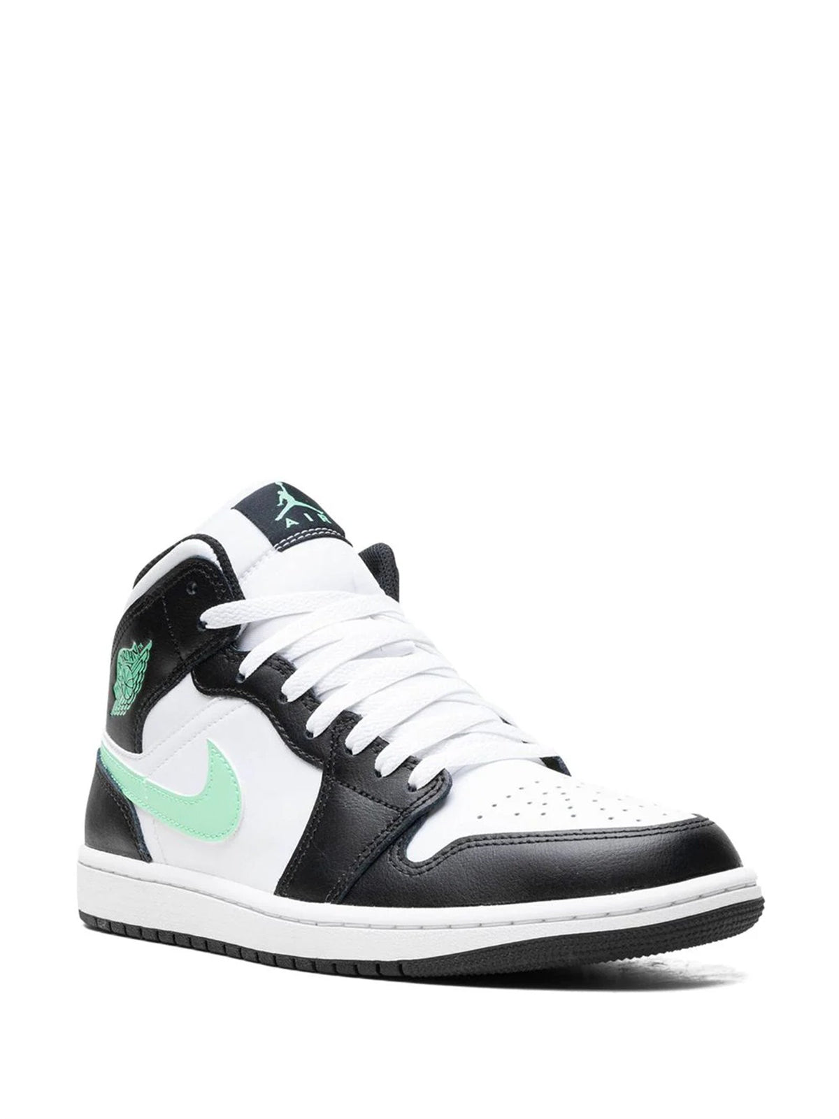 Air Jordan 1 Mid "GREEN GLOW" sneaker product image 2 | Foot Spikes