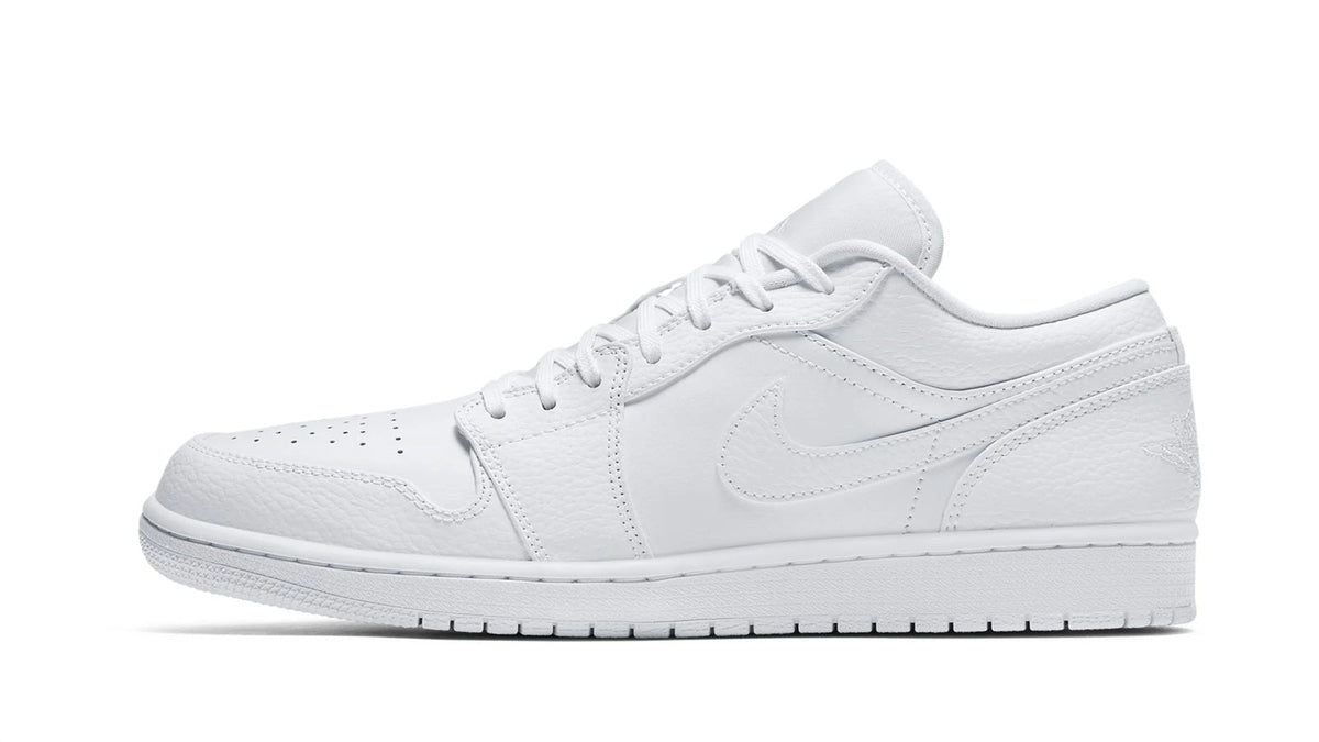 Air Jordan 1 Low "Triple White" sneaker product image 1 | Foot Spikes