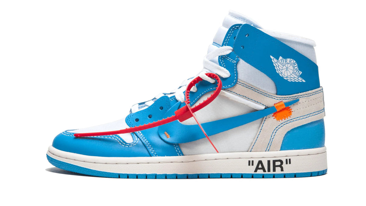 Air Jordan 1 Retro High "Off-White - UNC" sneaker product image 1 | Foot Spikes