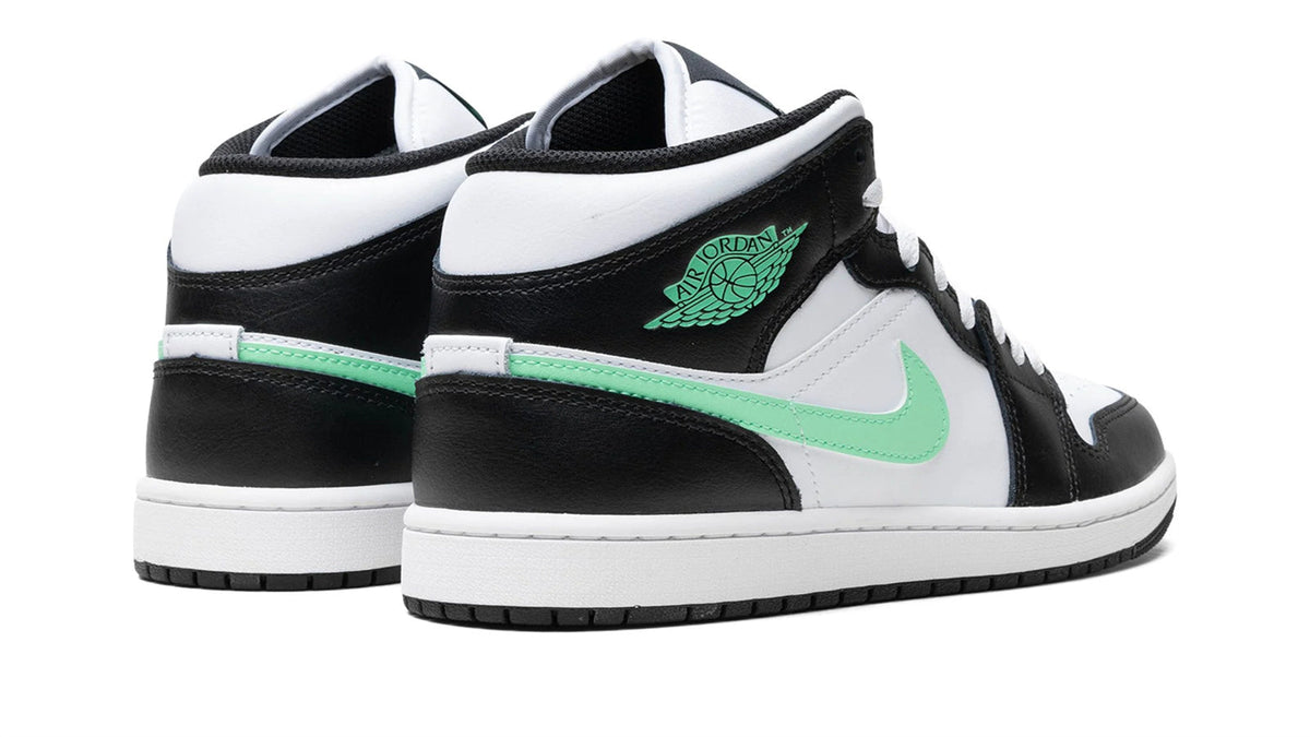 Air Jordan 1 Mid "GREEN GLOW" sneaker product image 4 | Foot Spikes