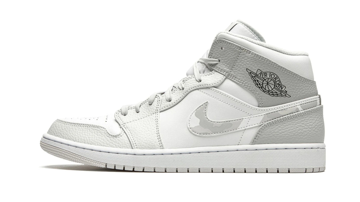 Air Jordan 1 Mid "White Camo" sneaker product image 1 | Foot Spikes
