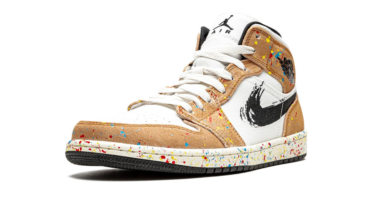 Air Jordan 1 Mid SE "Brushstroke" sneaker product image 1 | Foot Spikes