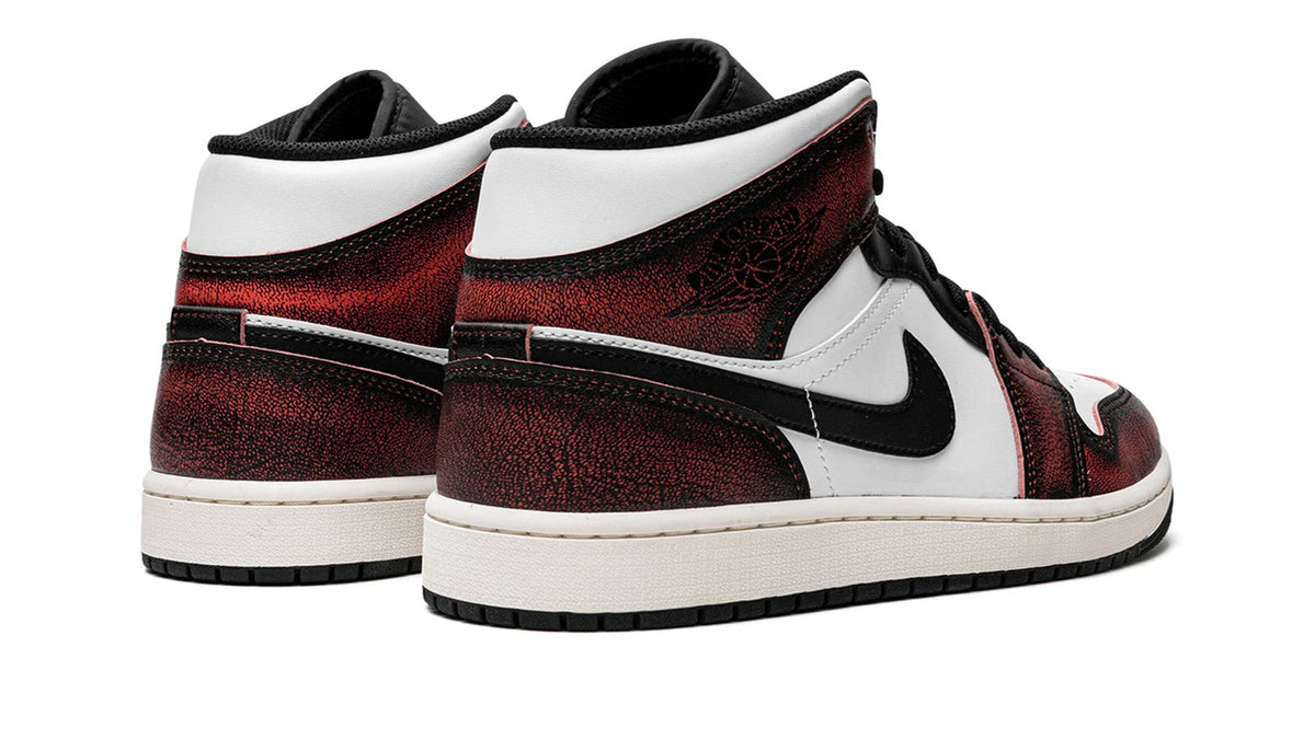 Air Jordan 1 Mid SE "Wear-Away - Infrared" sneaker product image 4 | Foot Spikes