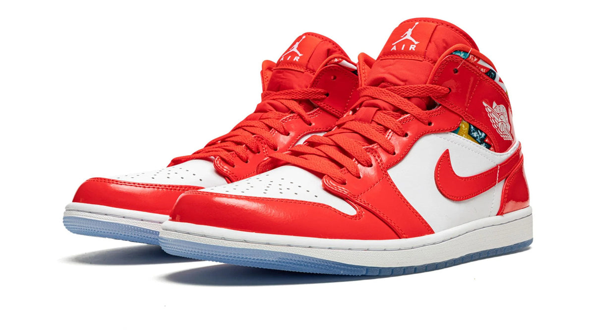 Air Jordan 1 MID SE "Barcelona Sweater" sneaker product image 2 | Foot Spikes