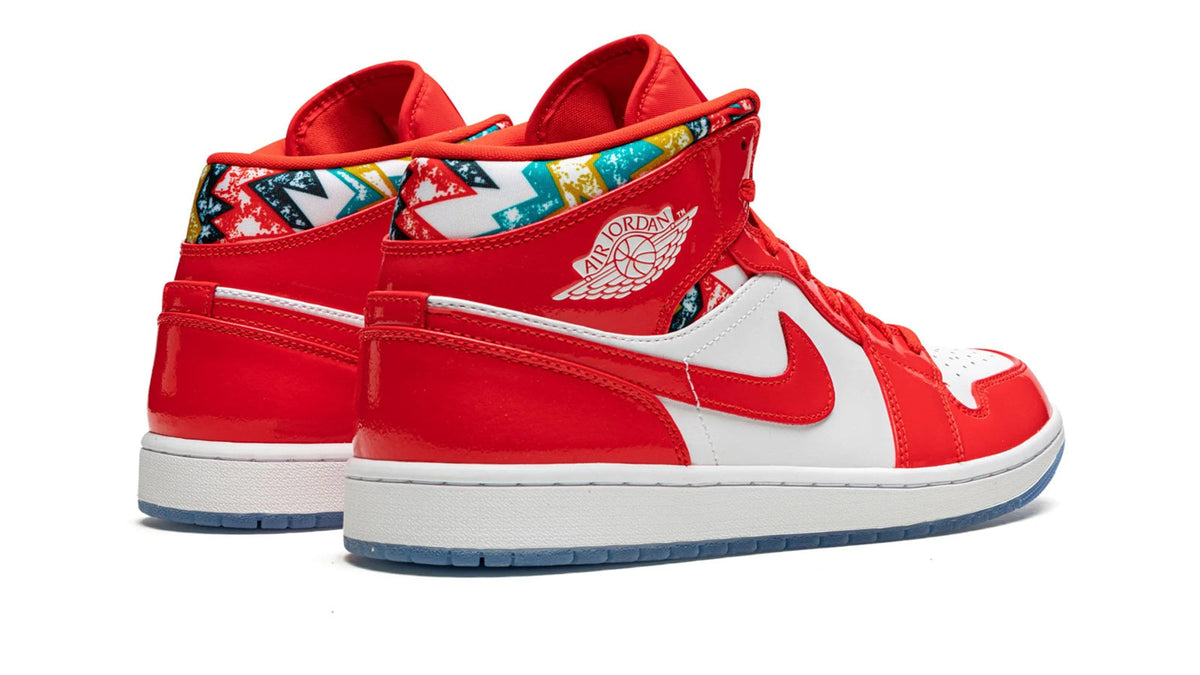 Air Jordan 1 MID SE "Barcelona Sweater" sneaker product image 4 | Foot Spikes