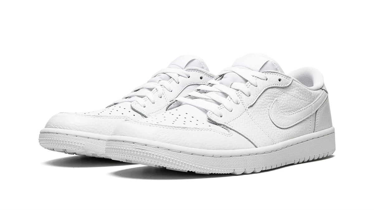 Air Jordan 1 Low Golf "Triple White" sneaker product image 2 | Foot Spikes