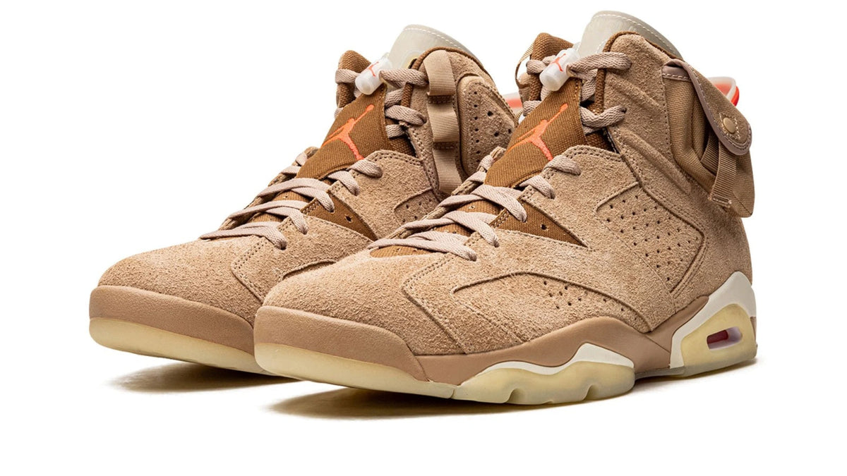 Air Jordan 6 Retro "Travis Scott - British Khaki" sneaker product image 2 | Foot Spikes