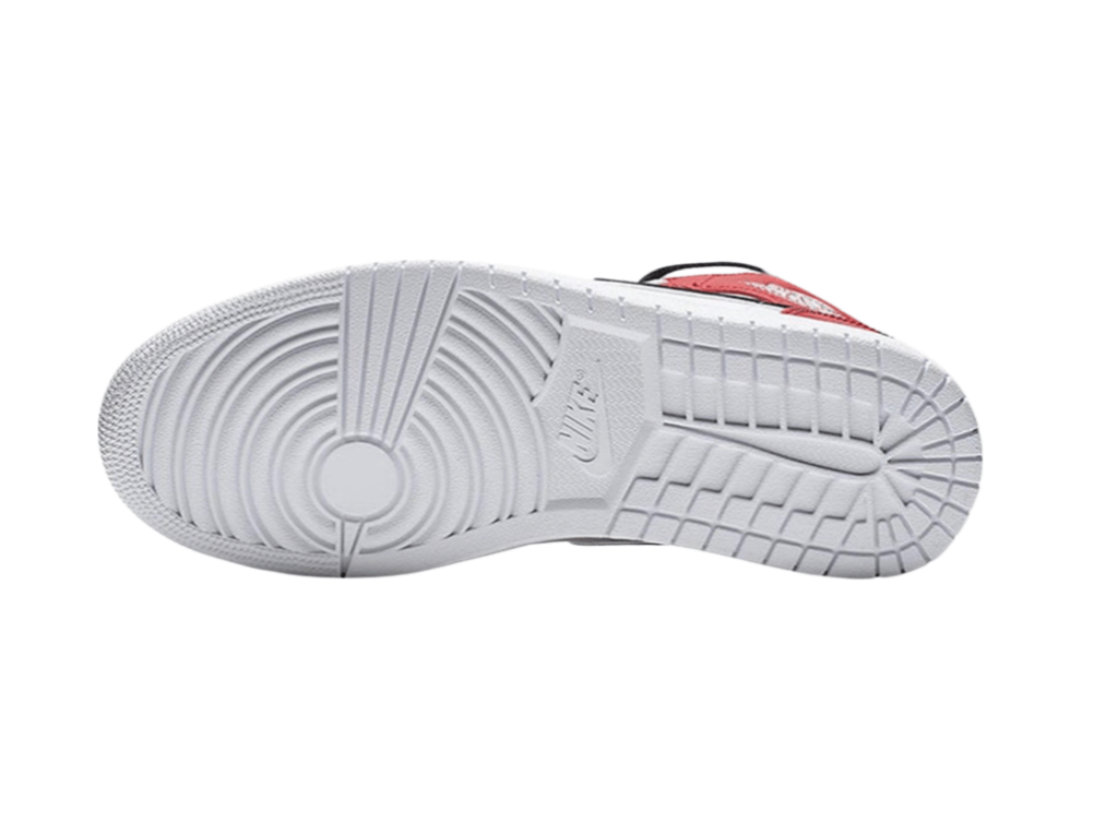 Air Jordan 1 Mid White Black Gym Red sneaker product image 5 | Foot Spikes