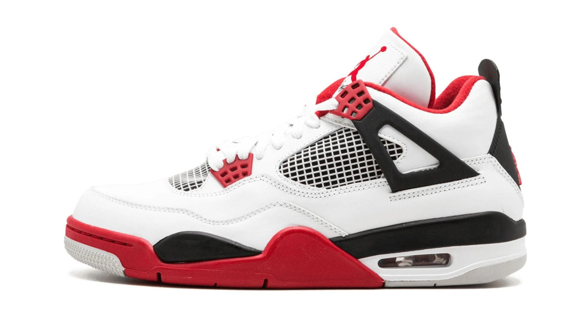 Air Jordan 4 Retro "Fire Red" sneaker product image 1 | Foot Spikes