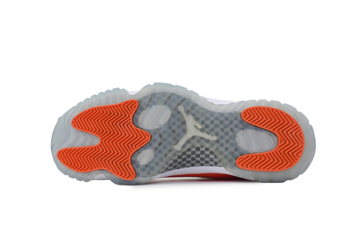 Air Jordan 11 Retro White Orange sneaker product image 2 | Foot Spikes