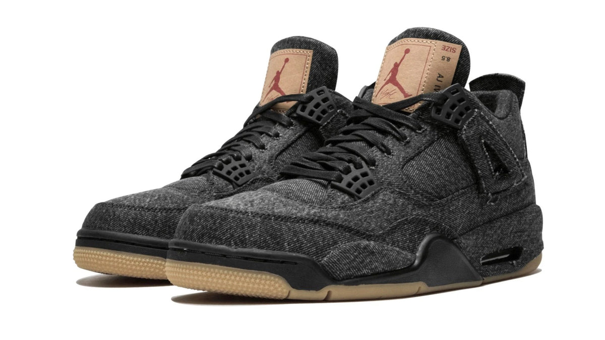 Air Jordan 4 Retro Levis NRG "Black Levis" sneaker product image 2 | Foot Spikes