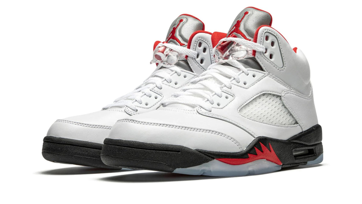 Air Jordan 5 Retro "Fire Red Silver Tongue 2020" sneaker product image 2 | Foot Spikes