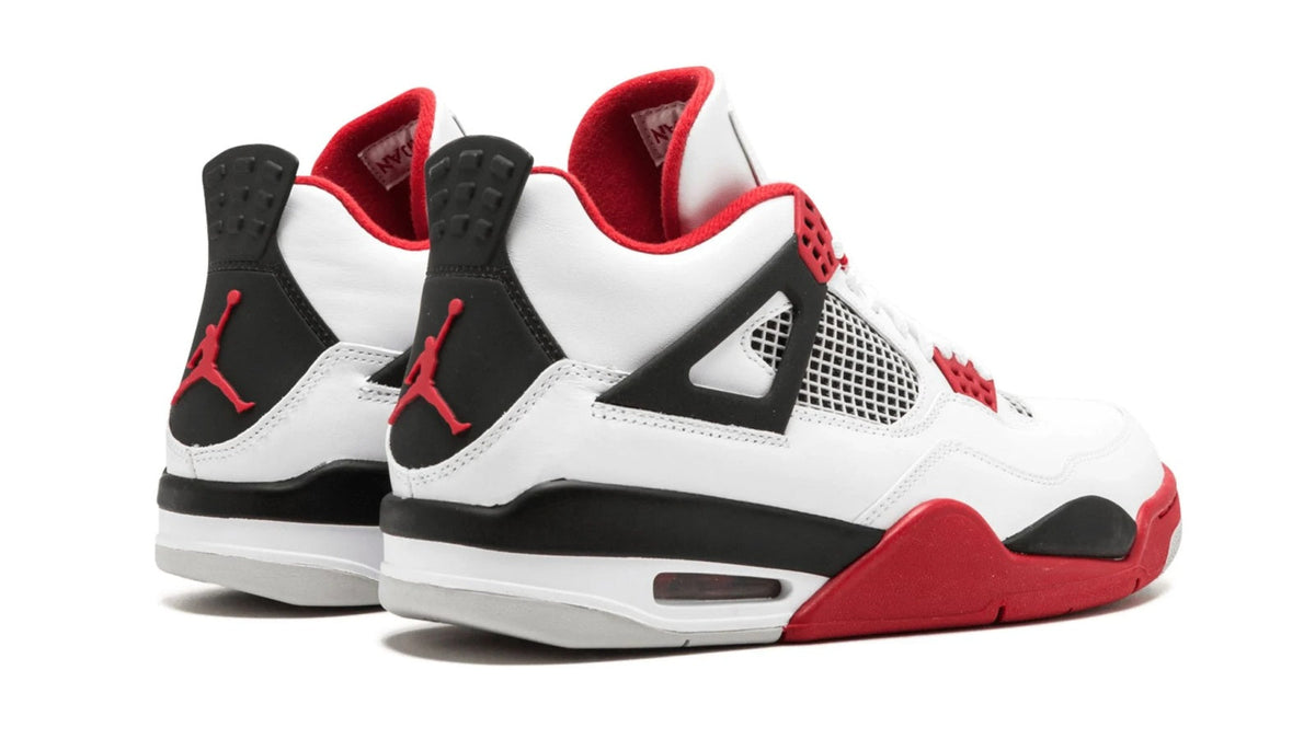 Air Jordan 4 Retro "Fire Red" sneaker product image 4 | Foot Spikes