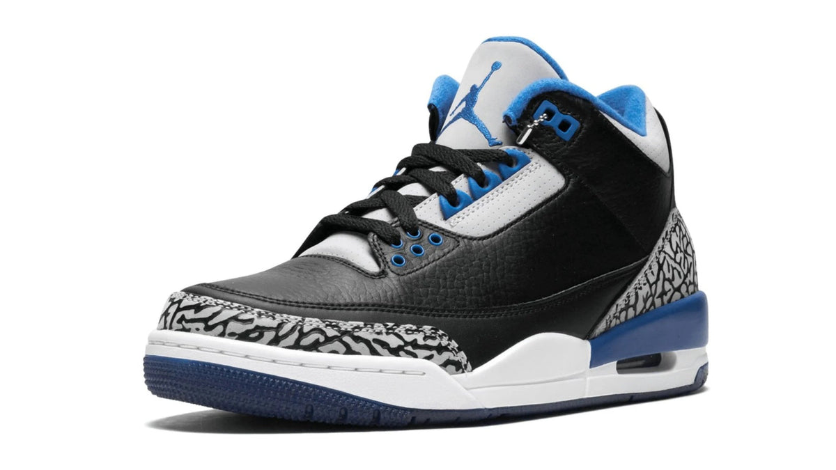 Air Jordan 3 Retro "Sport Blue" sneaker product image 3 | Foot Spikes