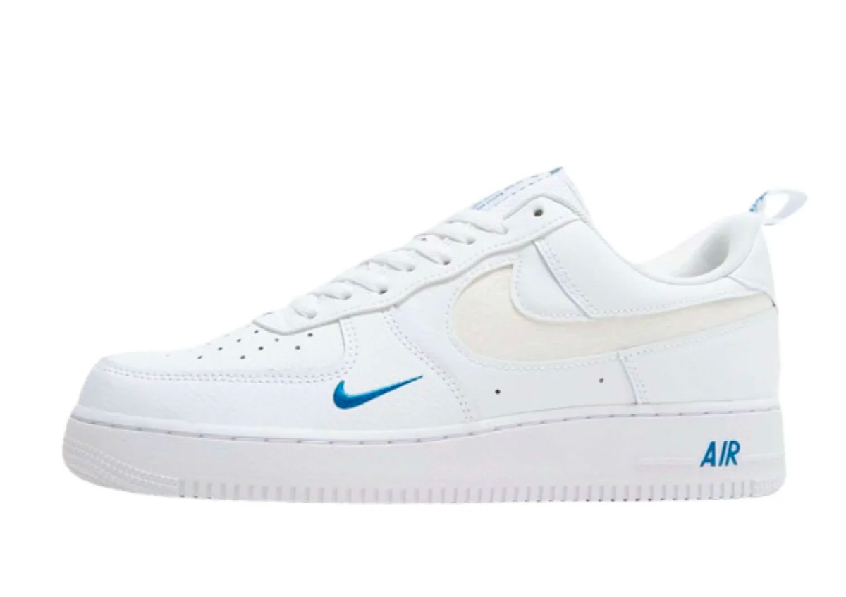 Nike Air Force 1 Low Reflective Swoosh White Blue sneaker product image 1 | Foot Spikes