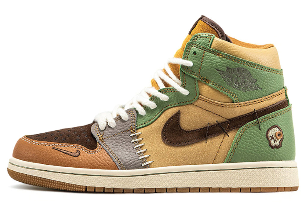 Air Jordan 1 High Voodoo Brown / Grey / Green sneaker product image 1 | Foot Spikes