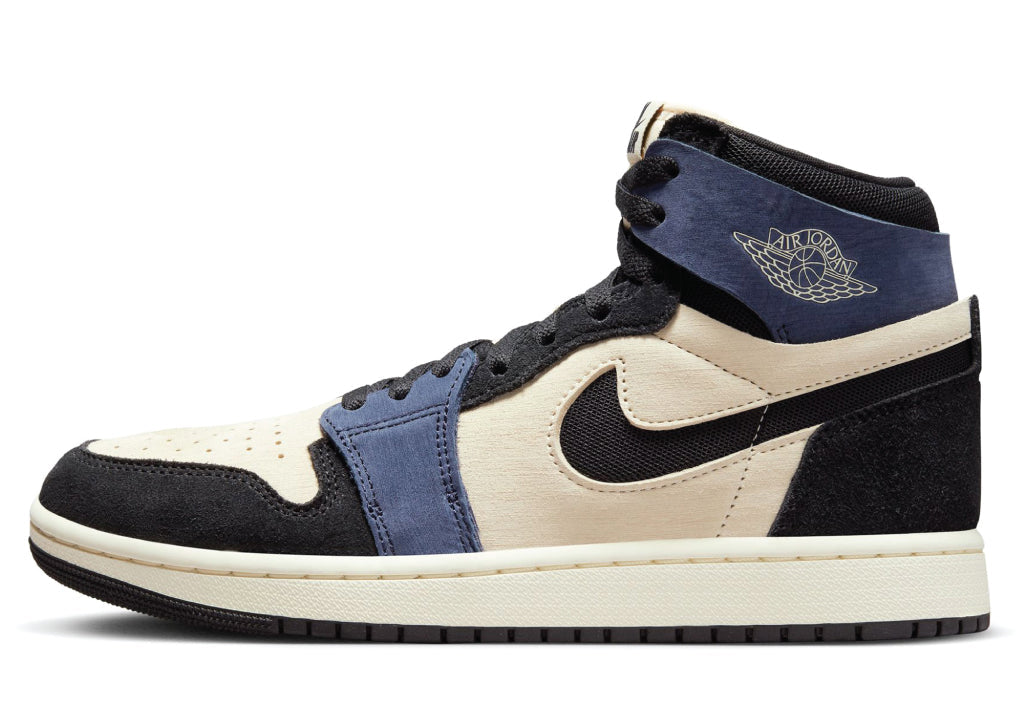 Air Jordan 1 High Zoom Air CMFT 2 Muslin Blackened Blue sneaker product image 1 | Foot Spikes