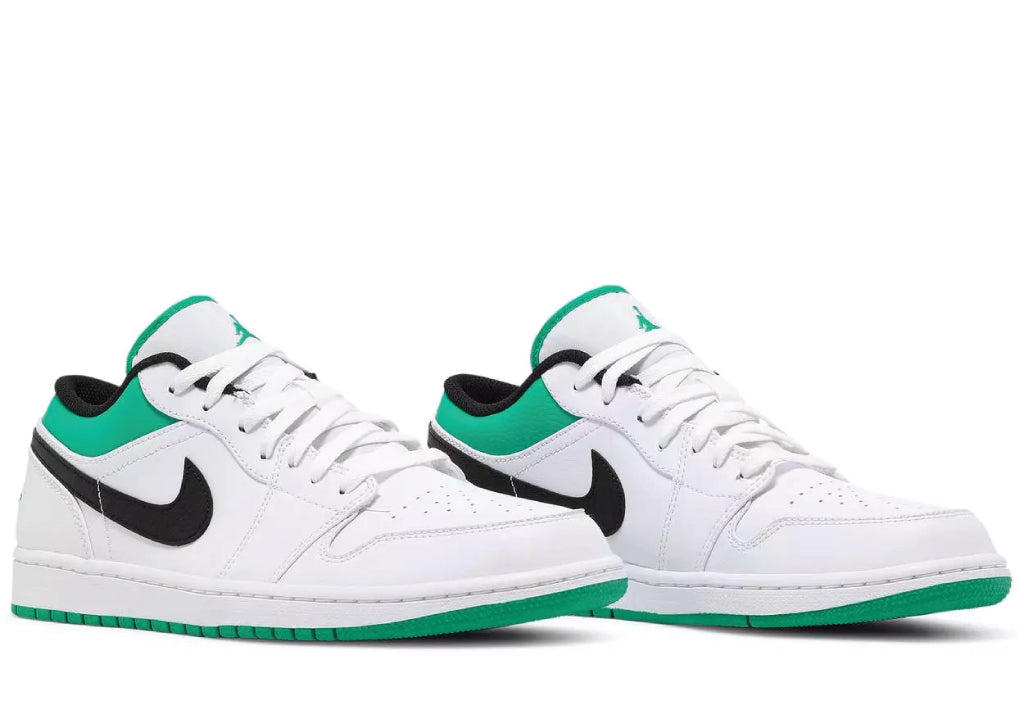 Air Jordan 1 Low White Lucky Green sneaker product image 2 | Foot Spikes