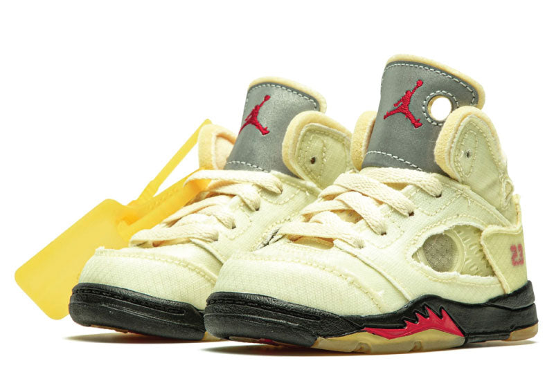 Air Jordan 5 Retro Off White Sail sneaker product image 2 | Foot Spikes