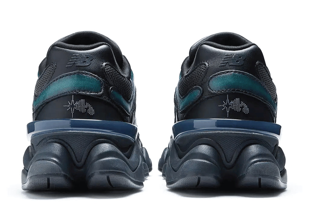 New Balance 9060 Mowalola Burglarwear Black Teal Pink sneaker product image 3 | Foot Spikes