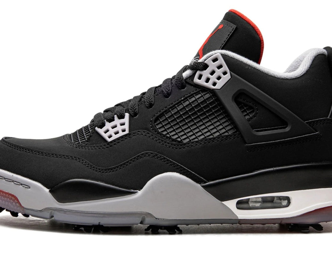 Air Jordan 4 Golf "Bred" sneaker product image 1 | Foot Spikes