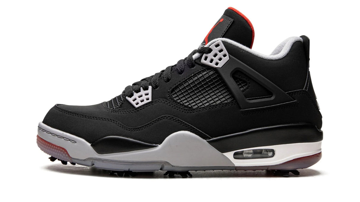 Air Jordan 4 Golf "Bred" sneaker product image 1 | Foot Spikes