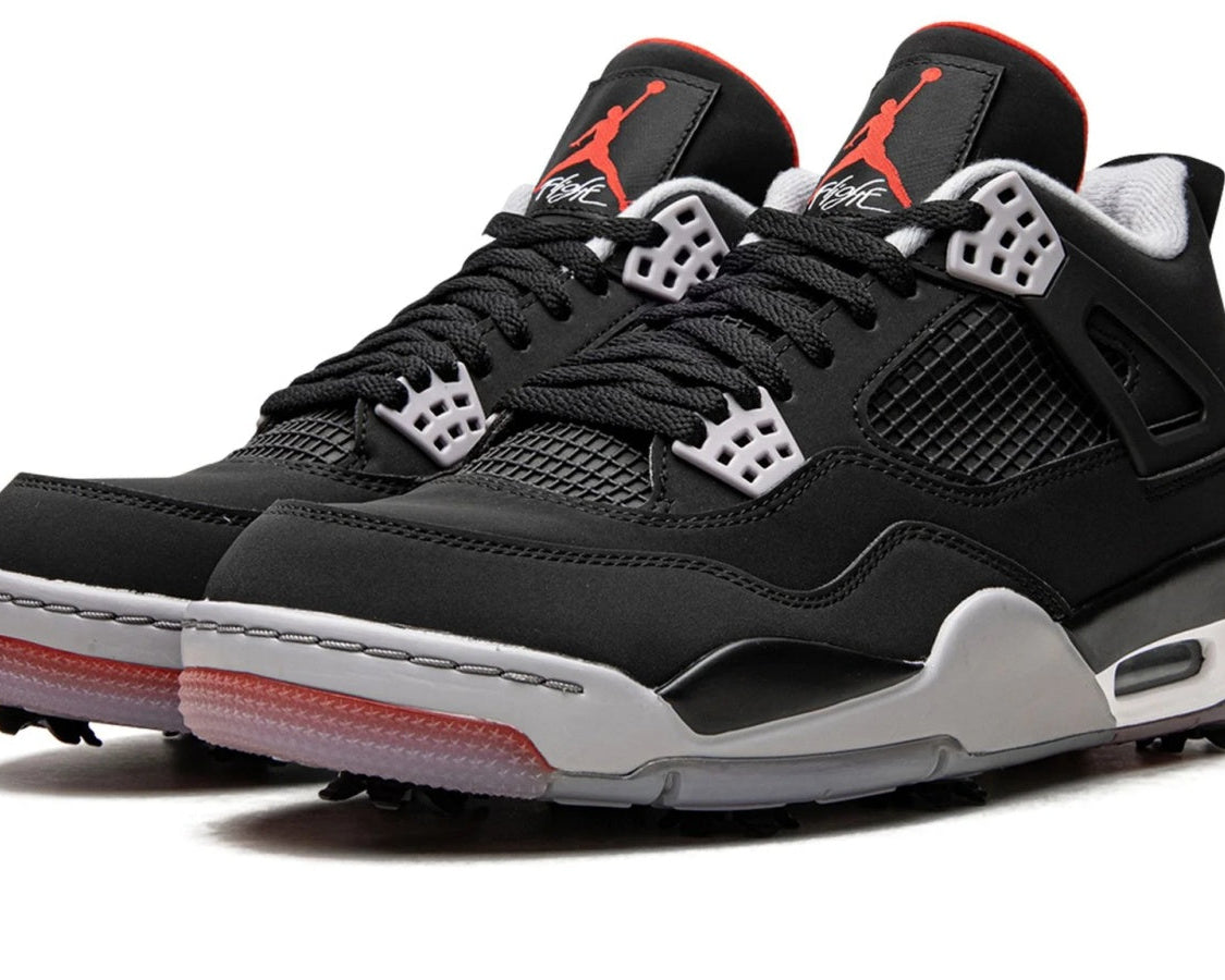 Air Jordan 4 Golf "Bred" sneaker product image 2 | Foot Spikes