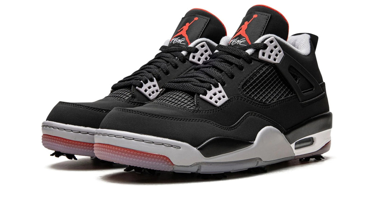 Air Jordan 4 Golf "Bred" sneaker product image 2 | Foot Spikes