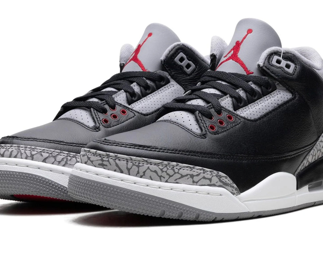 Air Jordan 3 "Black Cement" sneaker product image 2 | Foot Spikes