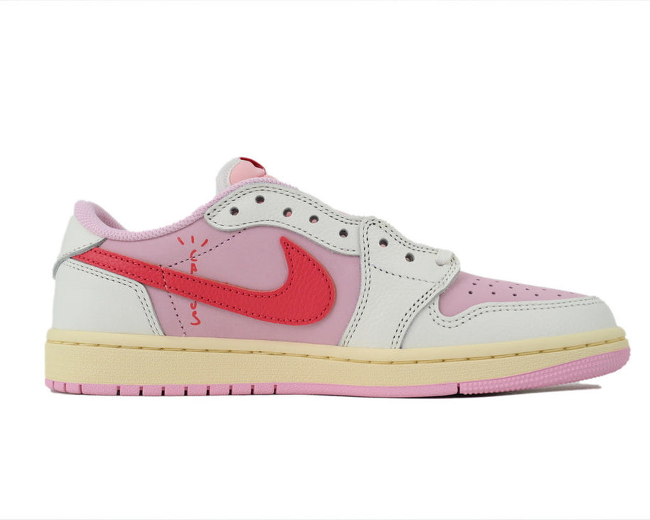 Travis Scott x Air Jordan 1 Retro Low OG 'Sail Tropical Pink' sneaker product image 4 | Foot Spikes
