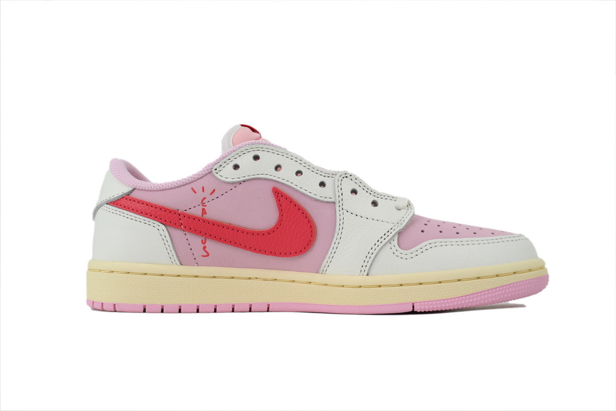 Travis Scott x Air Jordan 1 Retro Low OG 'Sail Tropical Pink' sneaker product image 4 | Foot Spikes