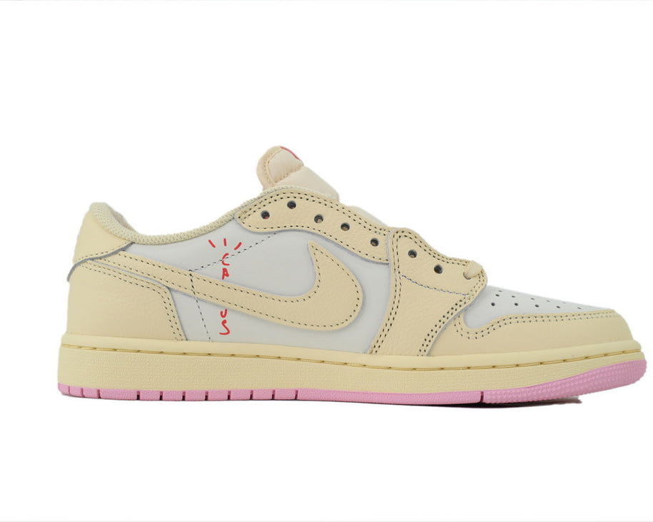 Travis Scott x Air Jordan 1 Retro Low OG 'Muslin Pink' sneaker product image 4 | Foot Spikes