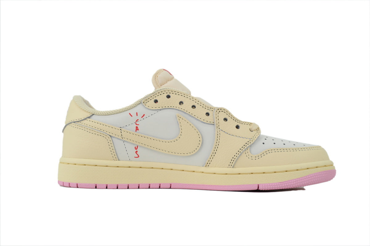 Travis Scott x Air Jordan 1 Retro Low OG 'Muslin Pink' sneaker product image 4 | Foot Spikes