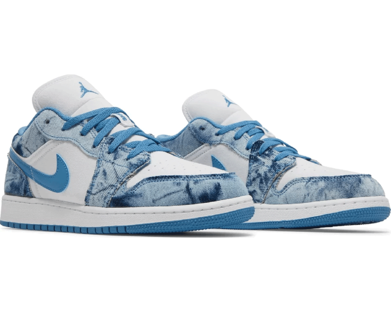 Air Jordan 1 Low GS 'Washed Denim' sneaker product image 3 | Foot Spikes