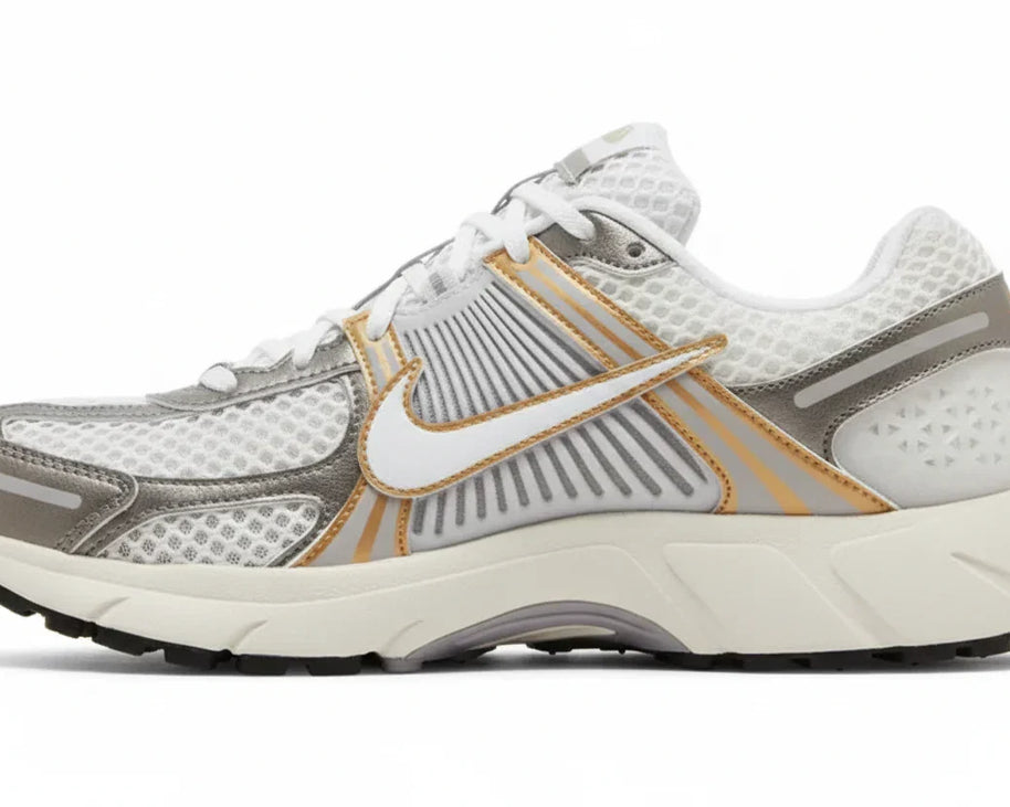 Air Zoom Vomero 5 'Metallic Pewter Gold' sneaker product image 1 | Foot Spikes