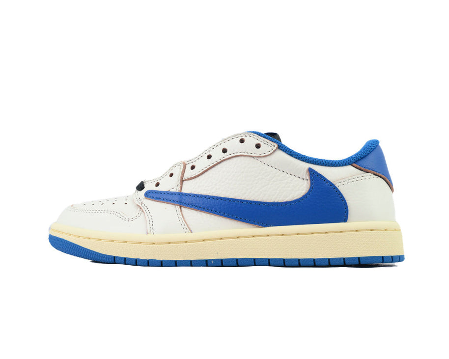 Fragment Design x Travis Scott x Air Jordan 1 Retro Low OG SP 'Sail Military Blue' sneaker product image 1 | Foot Spikes