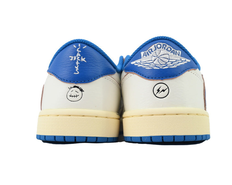 Fragment Design x Travis Scott x Air Jordan 1 Retro Low OG SP 'Sail Military Blue' sneaker product image 3 | Foot Spikes