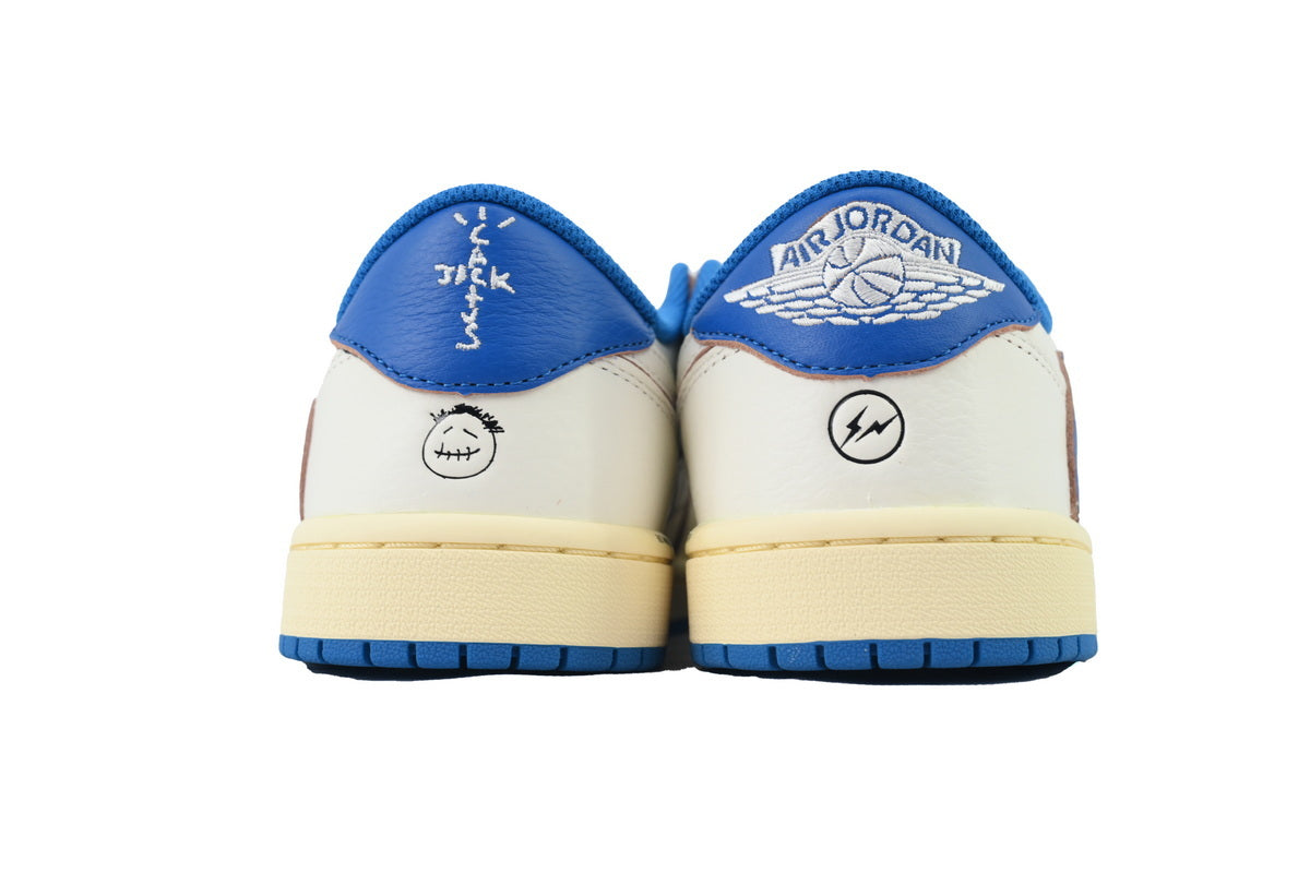 Fragment Design x Travis Scott x Air Jordan 1 Retro Low OG SP 'Sail Military Blue' sneaker product image 3 | Foot Spikes