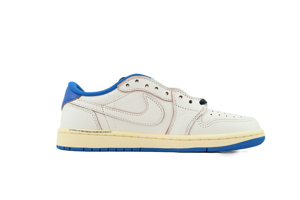 Fragment Design x Travis Scott x Air Jordan 1 Retro Low OG SP 'Sail Military Blue' sneaker product image 4 | Foot Spikes