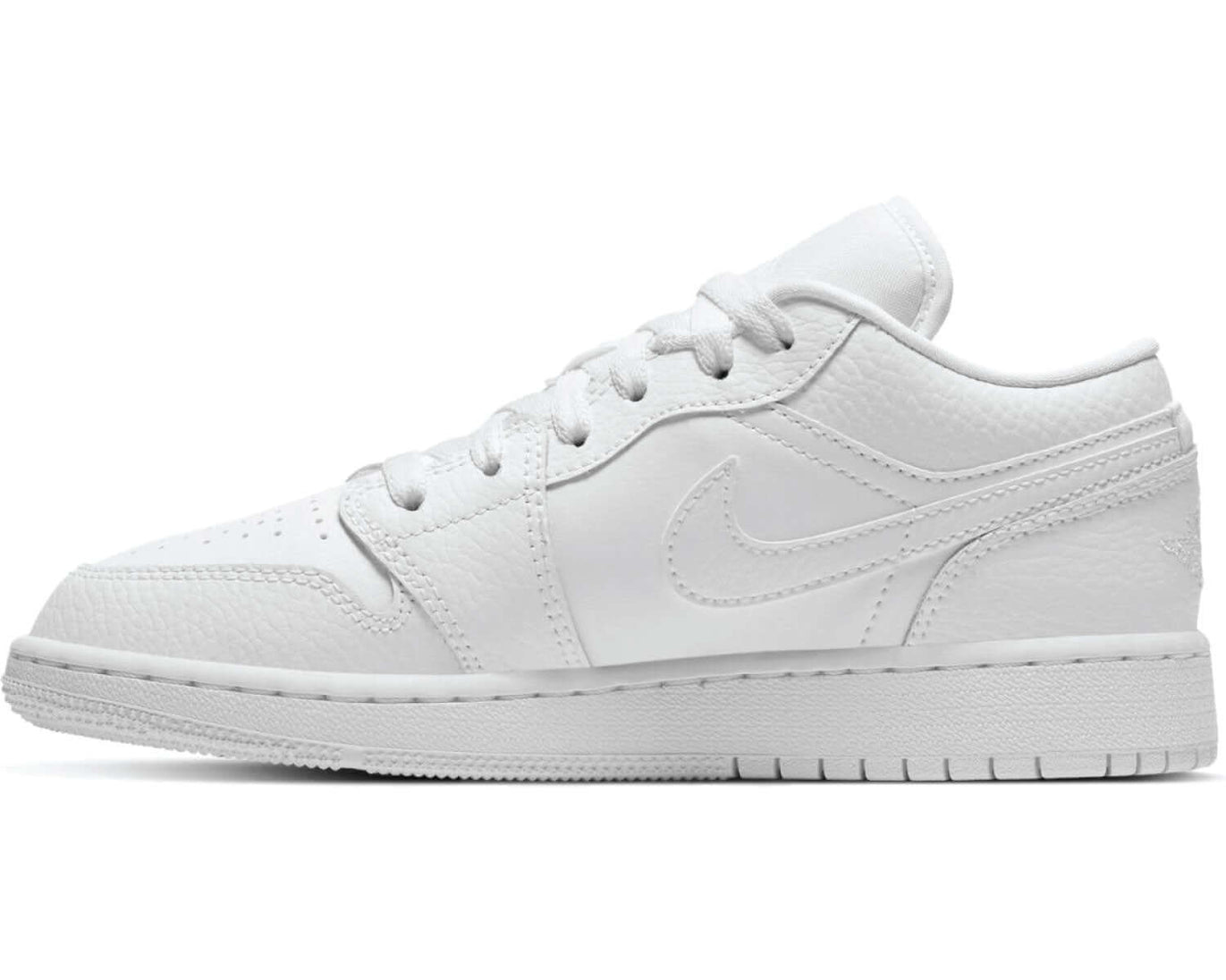 Air Jordan 1 Low GS “Triple White” sneaker product image 1 | Foot Spikes