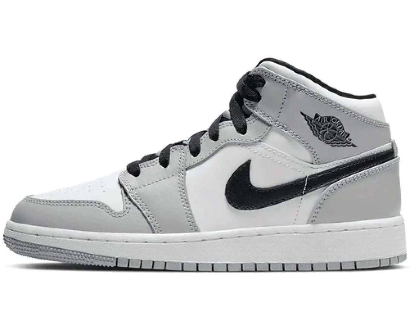 Air Jordan 1 Mid Light Smoke Grey GS sneaker product image 1 | Foot Spikes